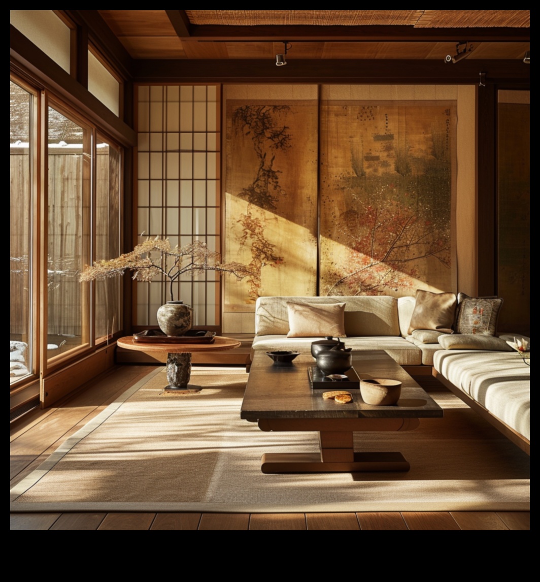 Как мога да включа модерен японски декор за всекидневна за Zen Serenity?