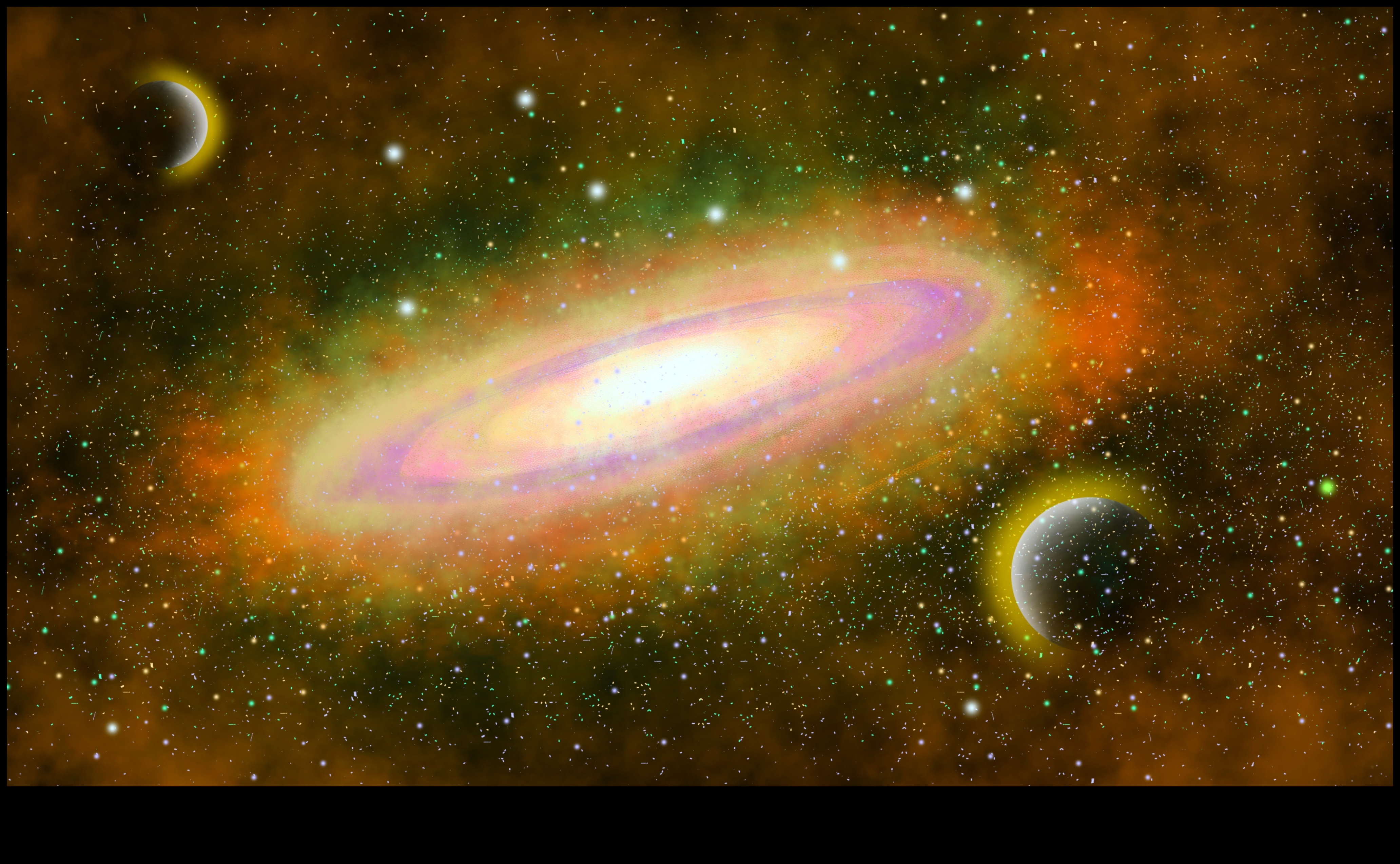 Звездно соаре: Небесно тържество сред блясъка на галактиките