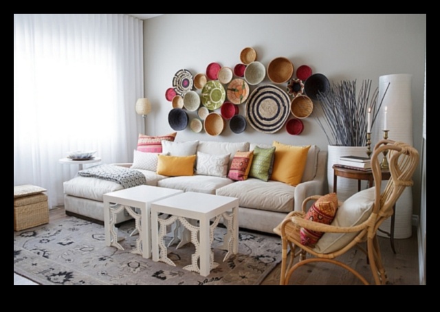 Марокански декор за всекидневна с богат текстил