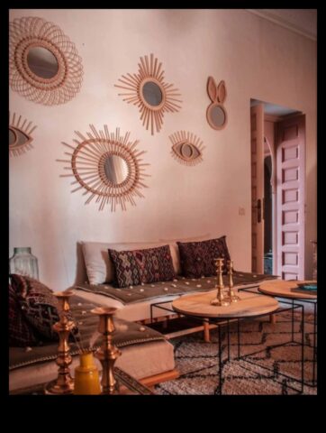 Марокански декор за всекидневна Топло и привлекателно площ