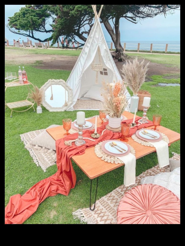 Boho Picnic Рустик и шикозно събиране 2 Как мога да включа Съвети за декориране на място за пикник на открито с Boho Vibes?