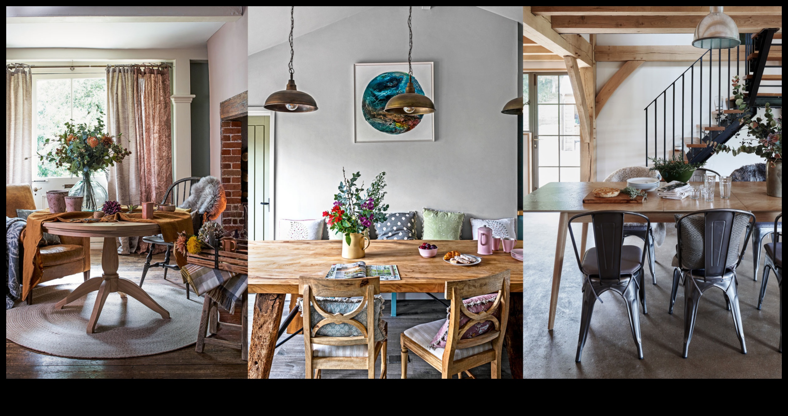 Как да създам усещане за градска селска къща в моята трапезария с Идеи за декор на селска къща?