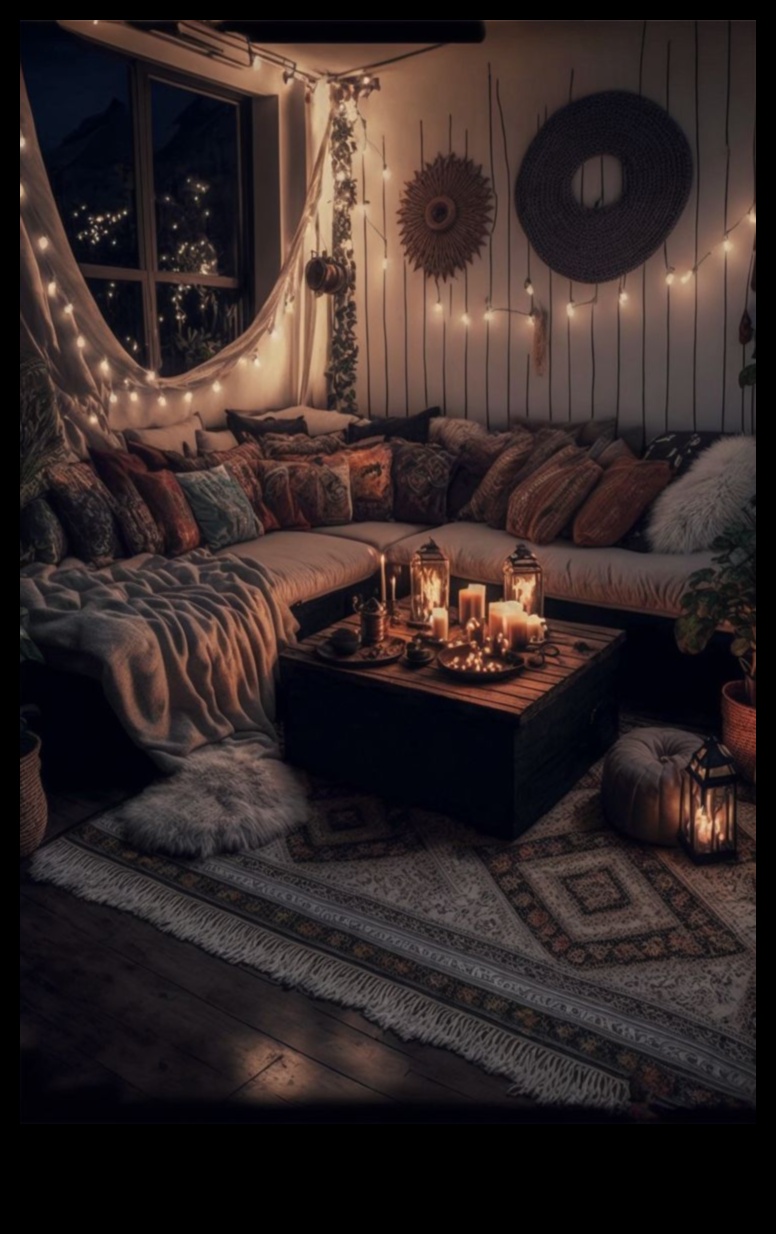 Има ли някакви съвети за създаване на уютна атмосфера с Fairy Lights в Boho Modern Decor?